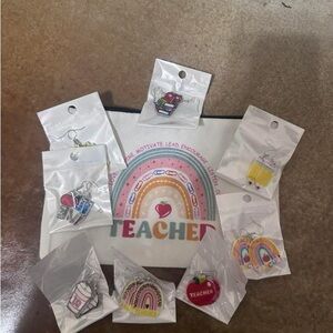 Colorful Teacher-Themed Earrings